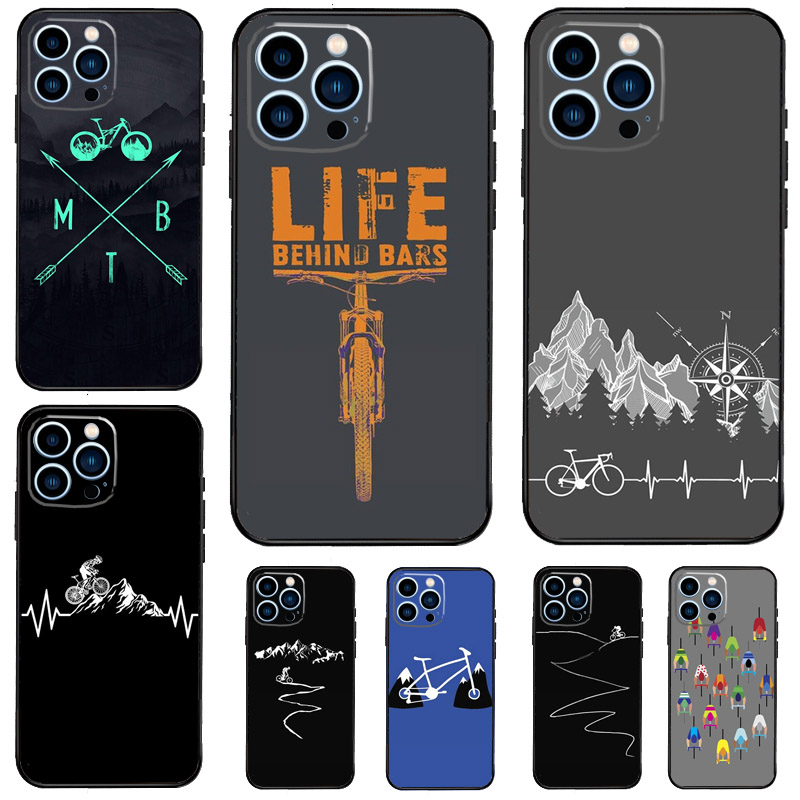 Mountain Biking Cartoon - MTB Mountain Bike Cycling Bicycle Case