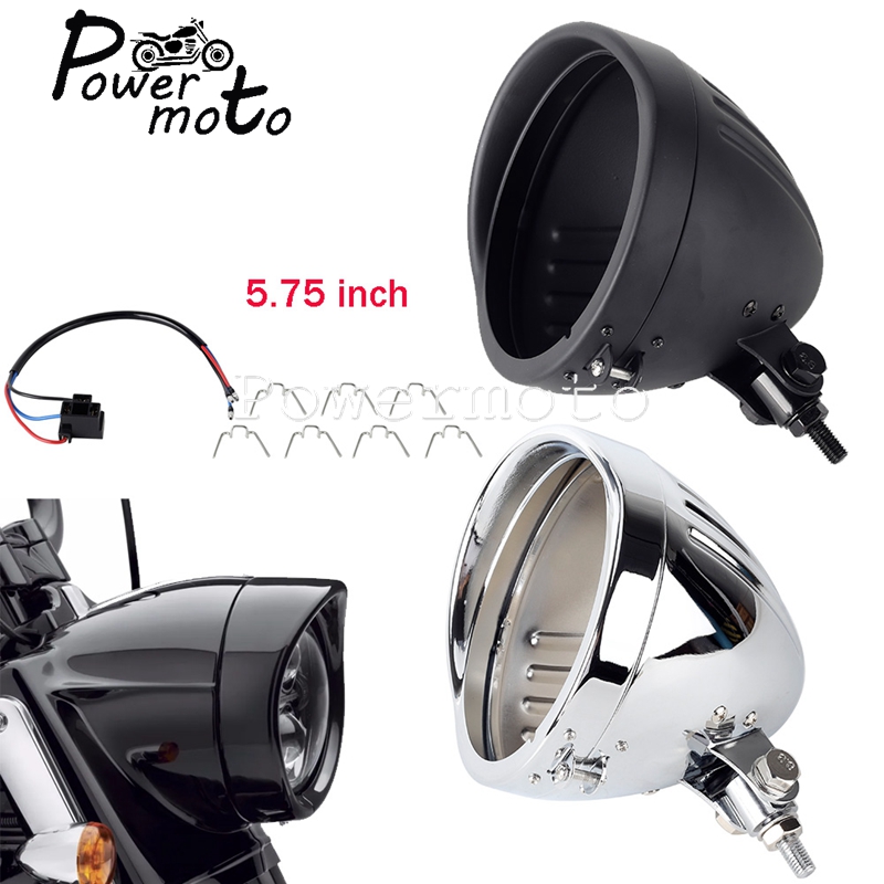 Mountain Biking Denver - 5.75 inch Motorcycle Steel Headlight Housing