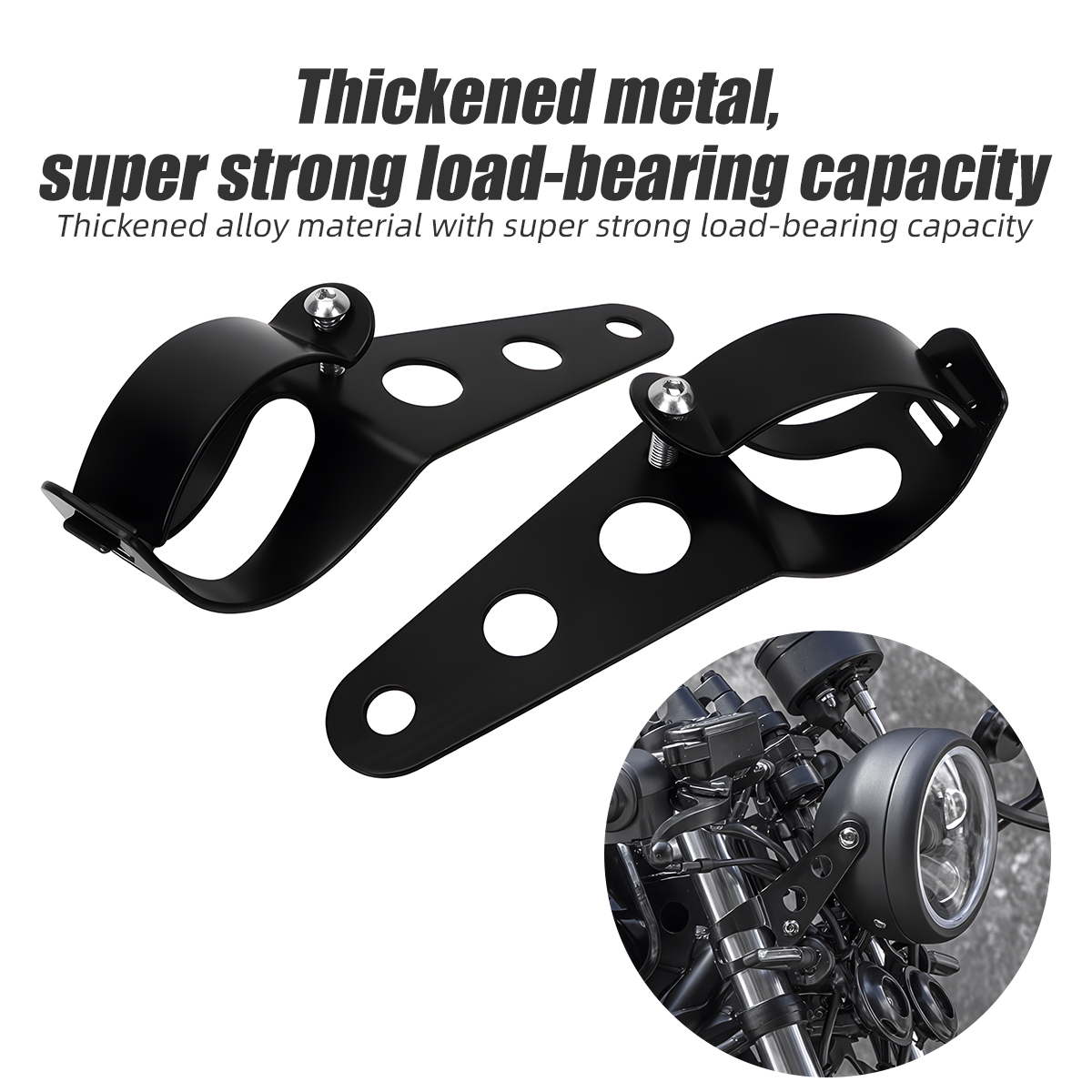 Mountain Biking Denver - Universal Motorcycle Headlight Mount Bracket 28-36mm