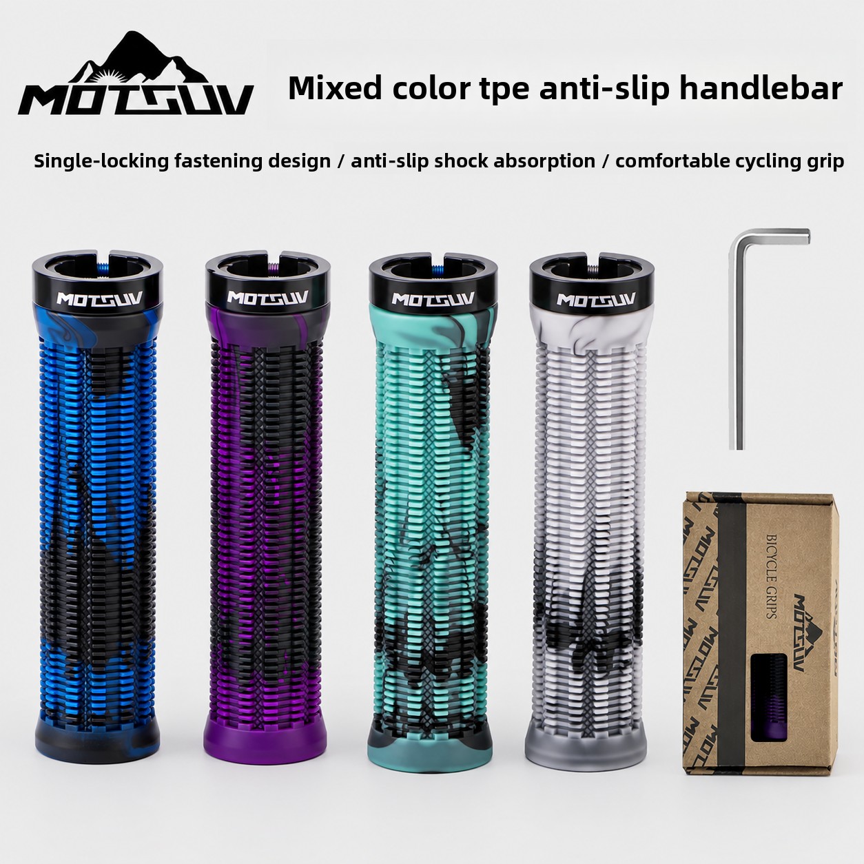 Mountain Biking Kids - Kids Dirt Bike Handlebar Grips TPE