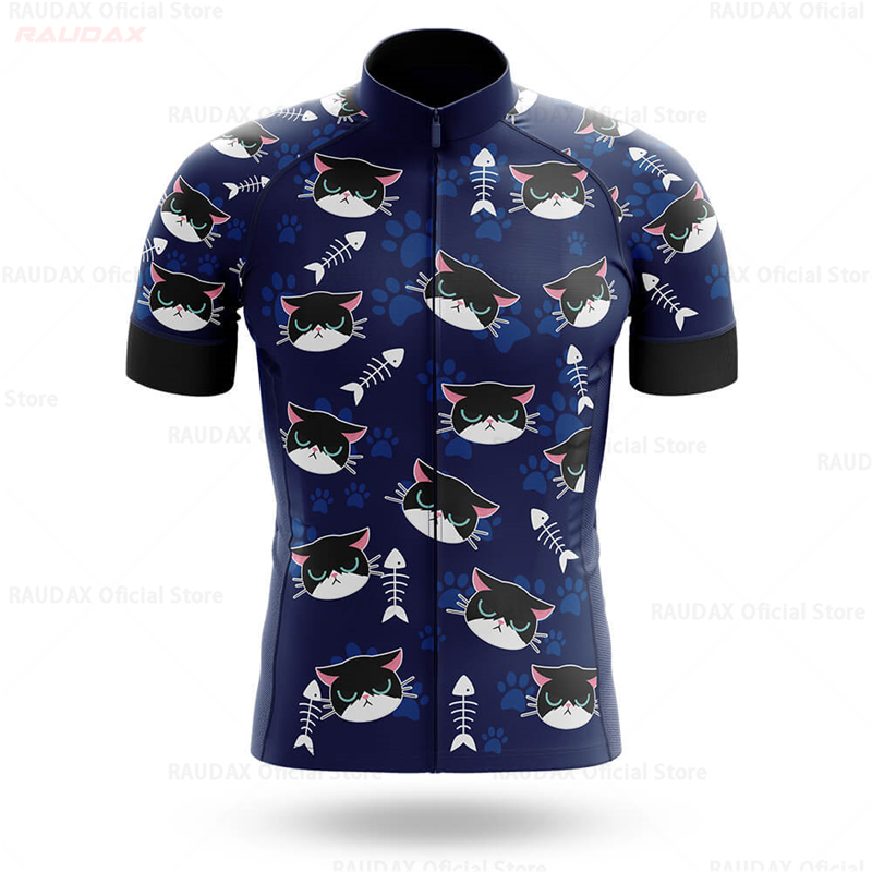Cycling Jersey Men CARTOON CAT - Mountain Biking Cartoon 评论和价格