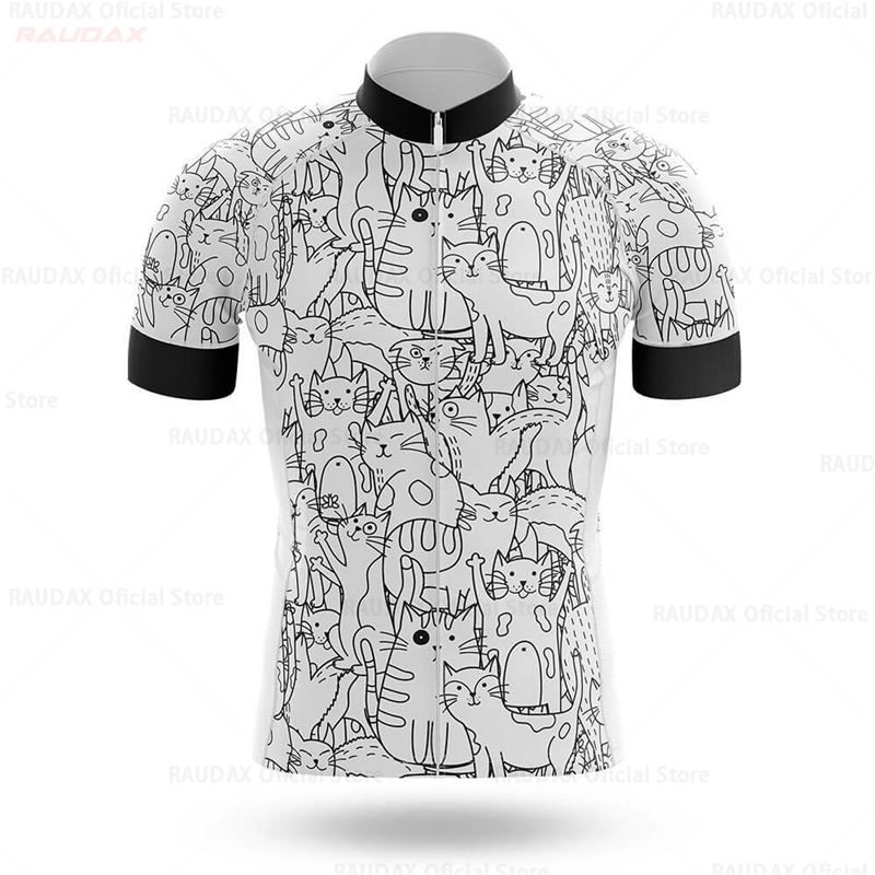 Cycling Jersey Men CARTOON CAT - Mountain Biking Cartoon 评论和价格