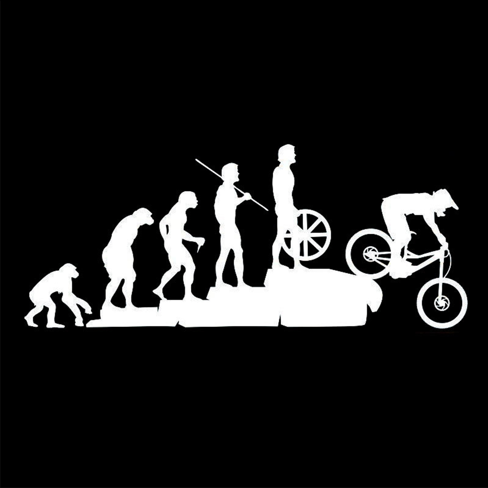 22.8*9.5CM Interesting Evoluti - Mountain Biking Cartoon 评论和价格