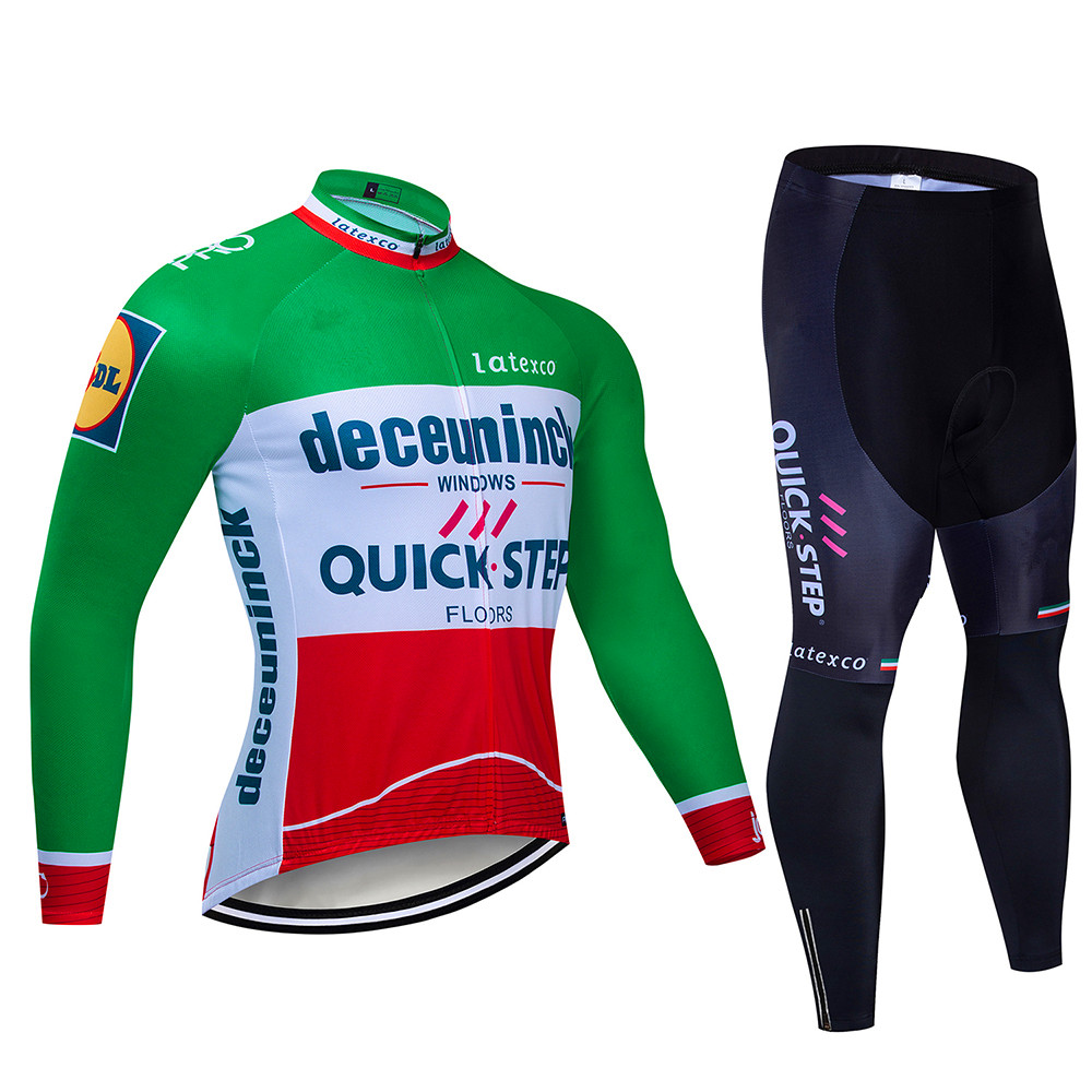 Quick step Cycling Jersey Set  - Mountain Biking Uniform 评论和价格