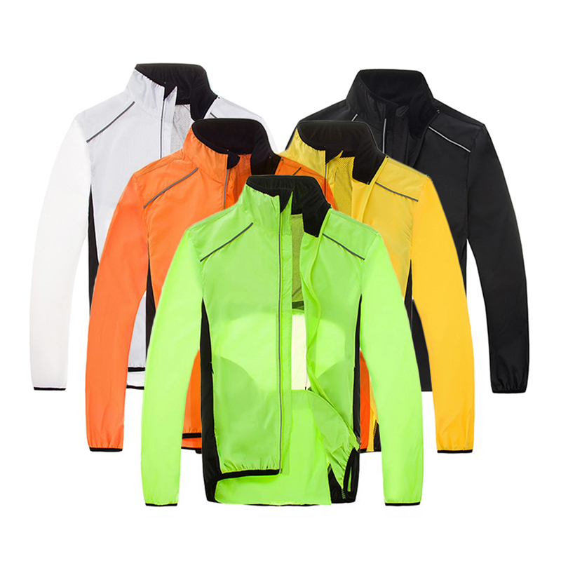 Orange wind cycling jacket mtb - Mountain Biking Rain Jacket 评论和价格