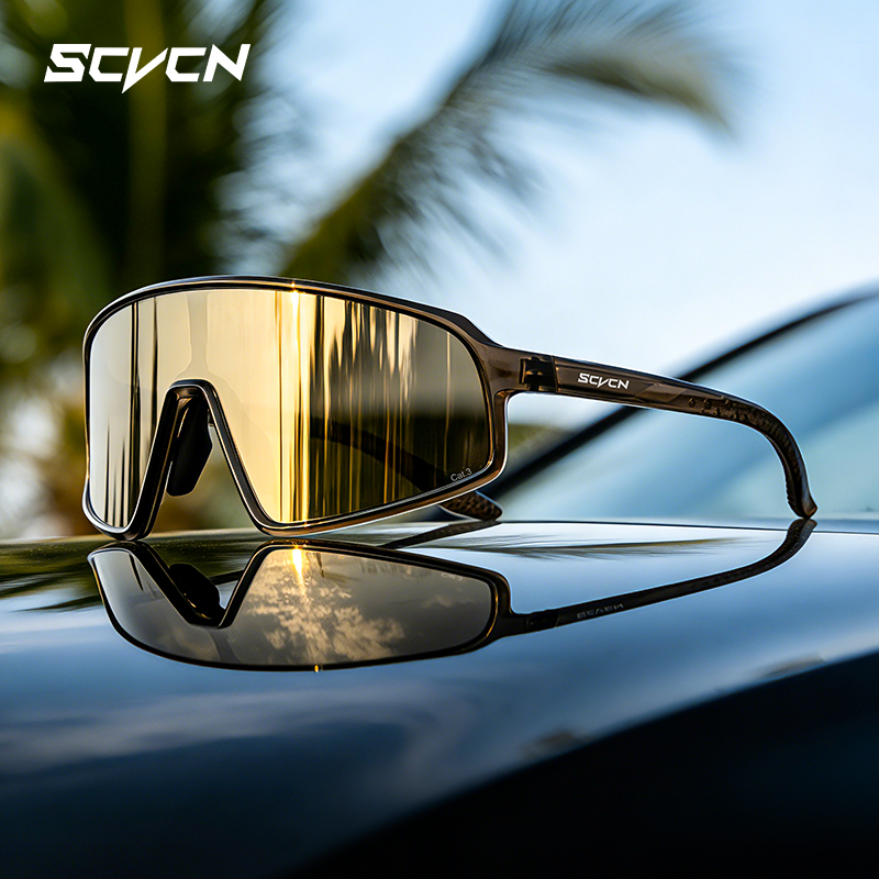 SCVCN Photochromic Cycling Sun - Mountain Biking Goggles 评论和价格