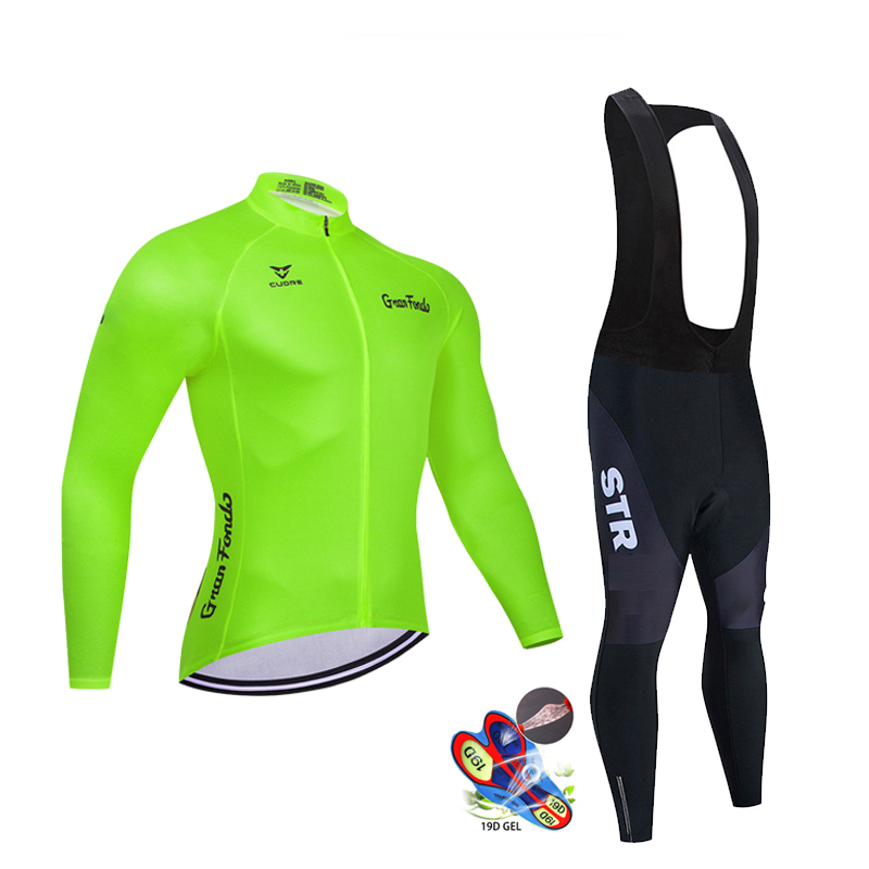 Autumn Black Cycling Jersey Se - Mountain Biking Uniform 评论和价格