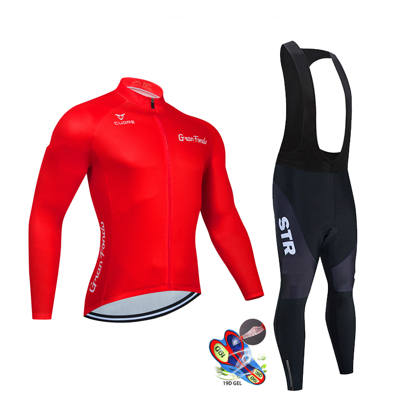 Autumn Black Cycling Jersey Se - Mountain Biking Uniform 评论和价格