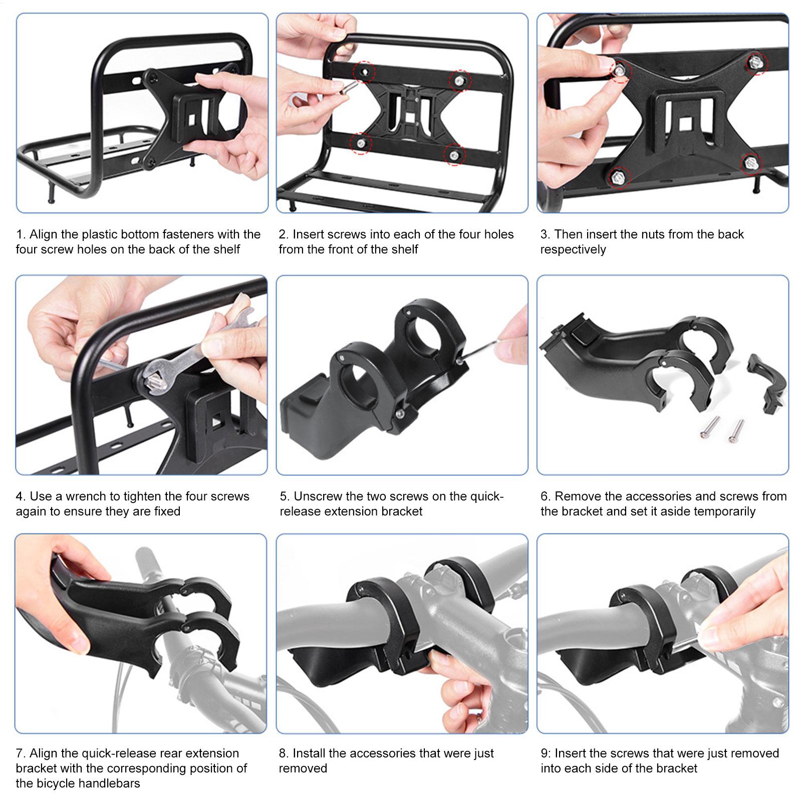 Front Bike Rack Quick Release  - Mountain Biking Kids 评论和价格