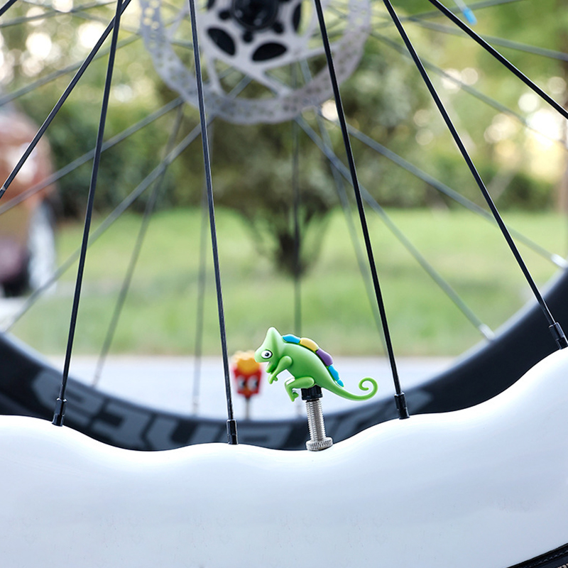 -New Bicycle Air Nozzle Cap Ro - Mountain Biking Cartoon 评论和价格