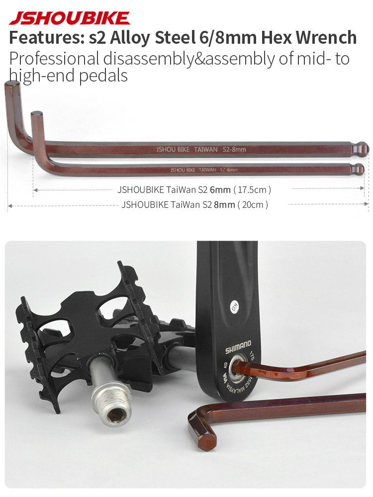 JSHOUBIKE 6/8/15mm bicycle ped - Mountain Biking Apparel 评论和价格