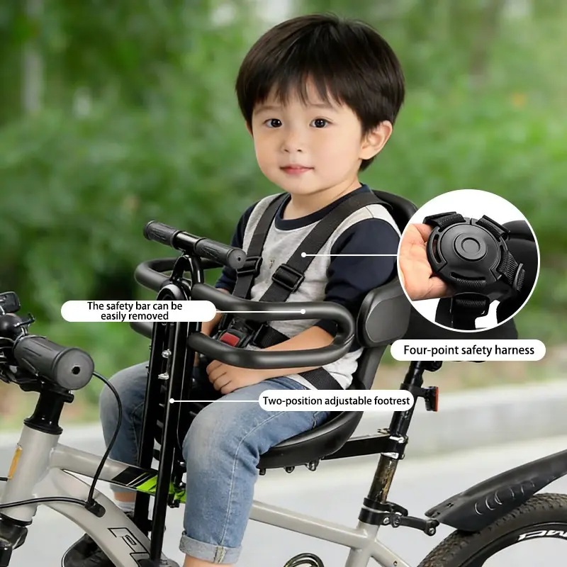 Front Mount Kids Bike Seat wit - Mountain Biking Kids 评论和价格